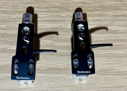 SHURE M44-7 Pair with Technics Headshell and Original Stylus Needle N44-7