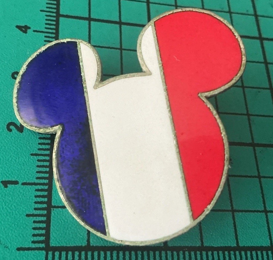 Disney Epcot World Showcase France Flag Mickey Head & Ears Trading Pin 2001