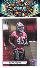 2017 Panini Absolute #165 Matt Breida Spectrum Green #/25