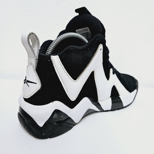 Reebok Kamikaze II Größe UK 5 EUR 37,5 Schwarz Weiß Leder Wildleder Sneaker FV2969 - Bild 9 von 22