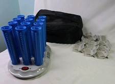 Calista Tools Ion Hot Rollers LONG Length Set w/ L-12 Base 12 Clips 12 Rollers