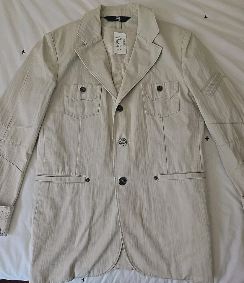 Men's House of Howe  Gothic Ecru Blazer Jacket Size 38  NWT - Image 4 of 4