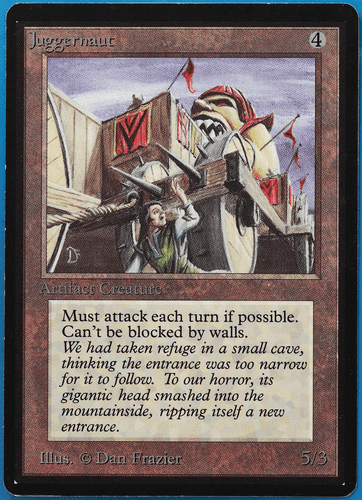 Juggernaut Beta PLD Artifact Uncommon MAGIC GATHERING CARD (ID# 505244) ABUGames - Picture 1 of 2