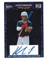 2026 LEAF PRO SET METAL KAYSON CUNNINGHAM 1989 BLUE LASER AUTO TRUE 1/1