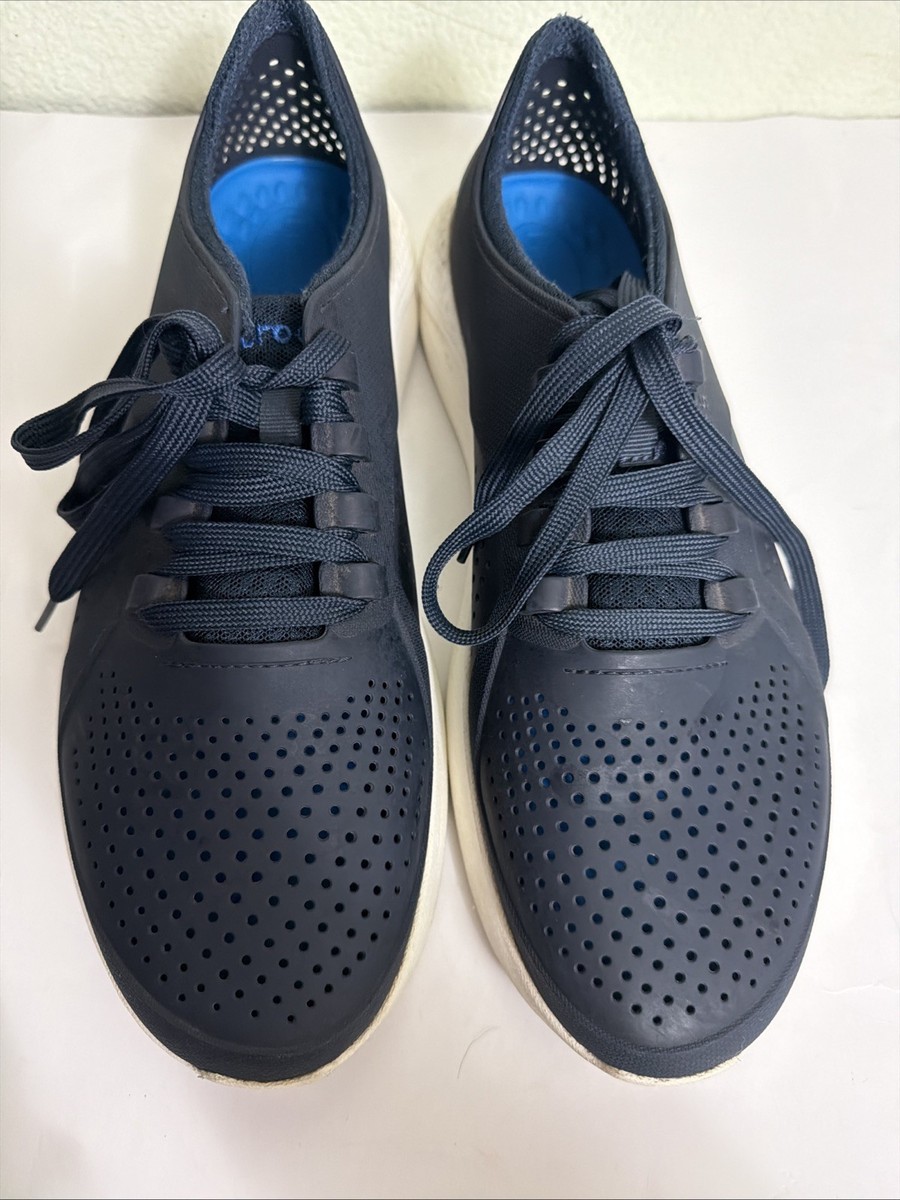 CROCS Mens 12 LiteRide Pacer Casual Shoes NAVY 204967 Comfort