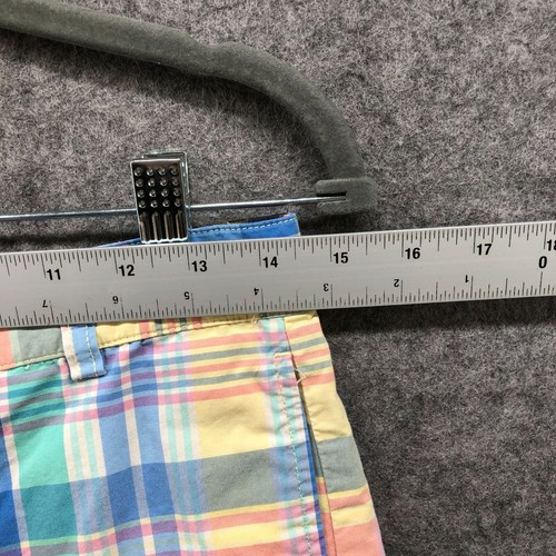 Vineyard Vines Club Shorts Boys Size 18 Yellowfin Plaid Bermuda Chino Colorful - Picture 5 of 8