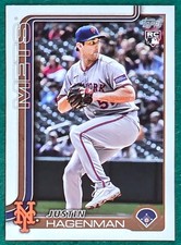 Justin Hagenman (Rookie) - 2025 Topps Update Series US108 - New York Mets Card. rookie card picture