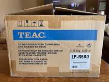MAKE OFFER NEW TEAC LP-R500 CD RECORDER W TURNTABLE/CASSETTE PLAYER IN OPEN BOX