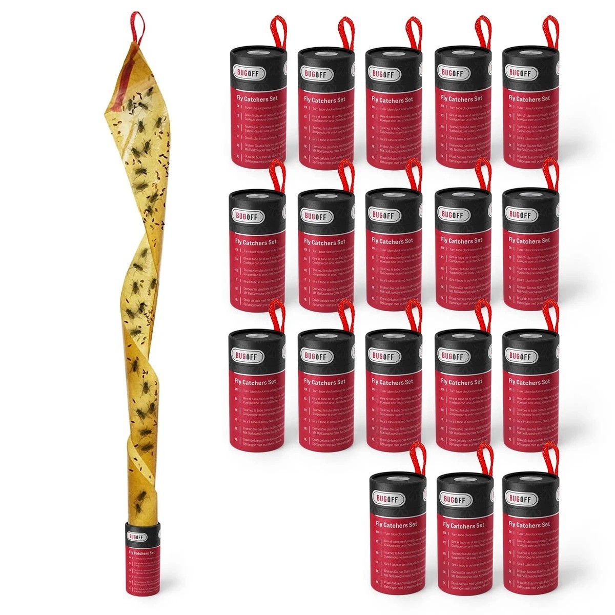 18 Pcs Fly Catcher Insect Trap Killer Bug Flies Wasp Sticky Paper Strong Glue
