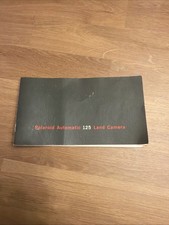 Macchina fotografica pellicola istantanea Polaroid 125 vintage manuale istruzioni guida inglese anni 60