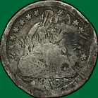 1853 Arrows Seated Liberty Half Dime Cull Coin #37255