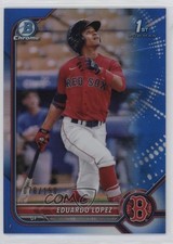 2022 Bowman Chrome Prospects Blue Refractor 78/150 Eduardo Lopez #BCP-134 1i7n