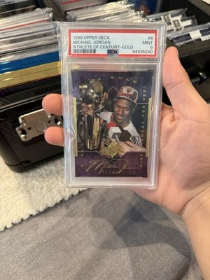 Michael Jordan 1999 Upper Deck Athlete of The Century Gold /50 PSA 9 RARE!🐐