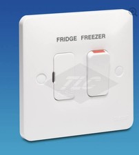 Hager WMSSU83 Switched Spur + Led  Engraved for fridge/freezer