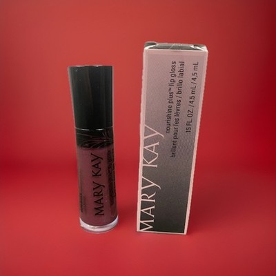 New In Box Mary Kay Nourishine Plus Lip Gloss Berry Tart #047946 HARD TO FIND