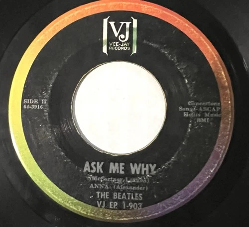 The Beatles VJ EP 1-903-  7" Vinyl 45 Ask Me Why Large Font