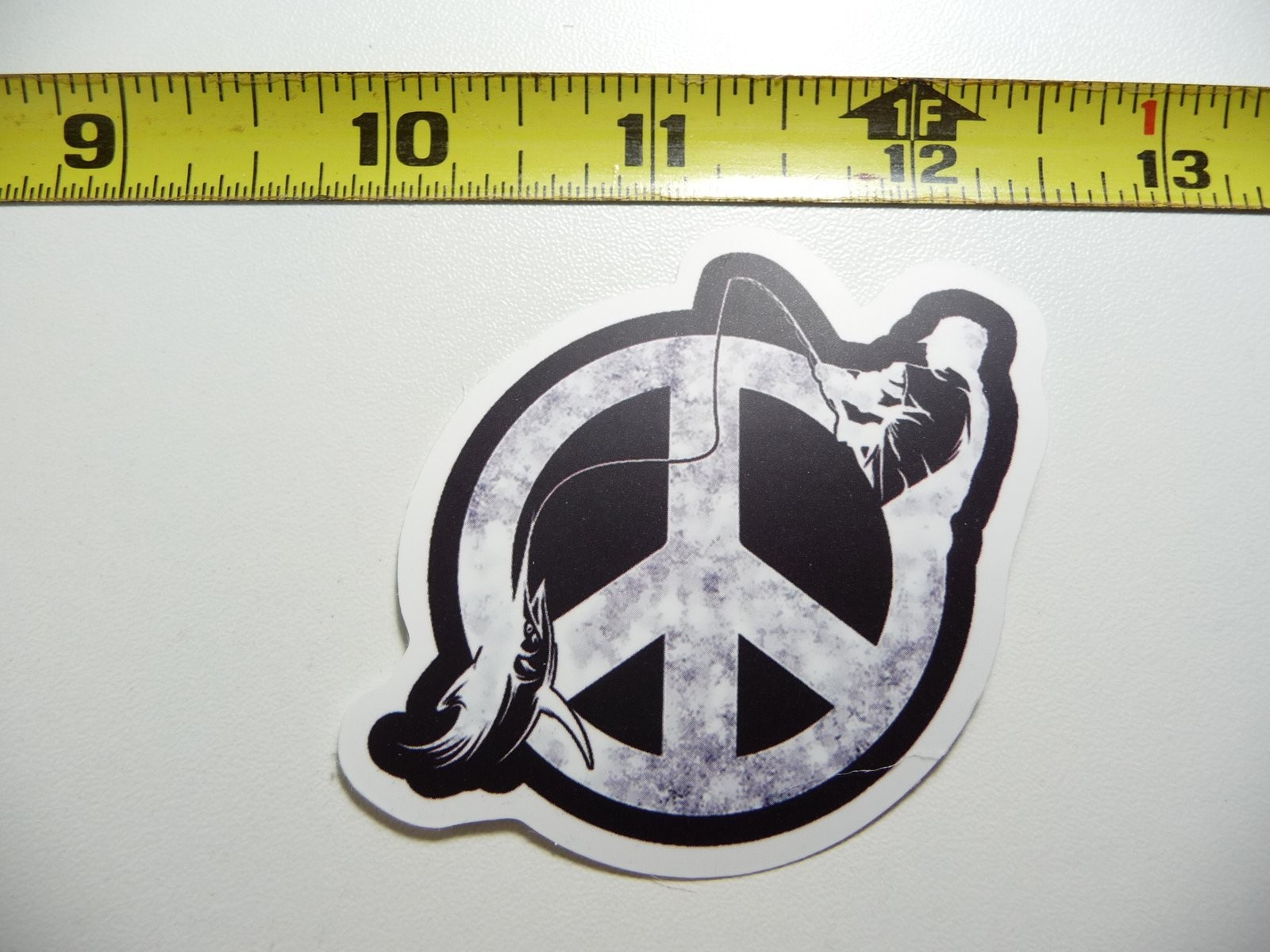 Fishing Peace Decal Sticker for Sport Lake River Ocean Lovers