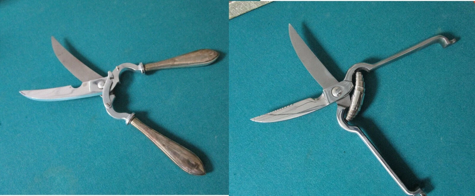 Poultry Meat Shears Scissors G.M. Thurnauer Nib Sterling Frank Whiting Pick 1 ^^
