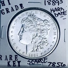 1889 S MORGAN SILVER DOLLAR HI GRADE GENUINE U.S. MINT RARE KEY COIN 7856