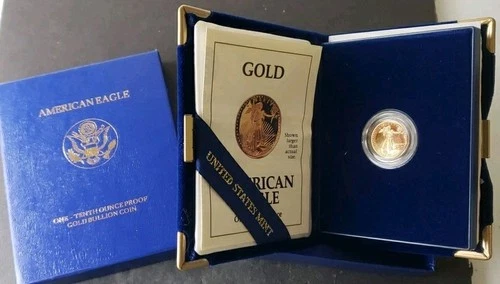 1991 P Proof $5 1/10oz Gold American Eagle