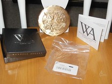 Collectible Wendell August solid bronze Christmas ornament First Christmas IOB