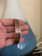 Gorgeous Pure Copper Magnetic Bangle Cuff Arthritis Pain Relief Stress Energy 