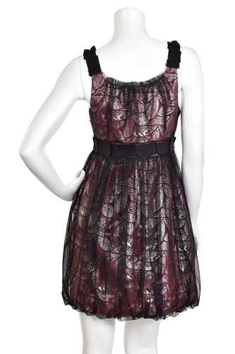 *FINAL MARKDOWN!* BCBG BCBGMAXAZRIA Jeweled Metallic Tulle Cocktail Dress size 6 - Picture 5 of 6