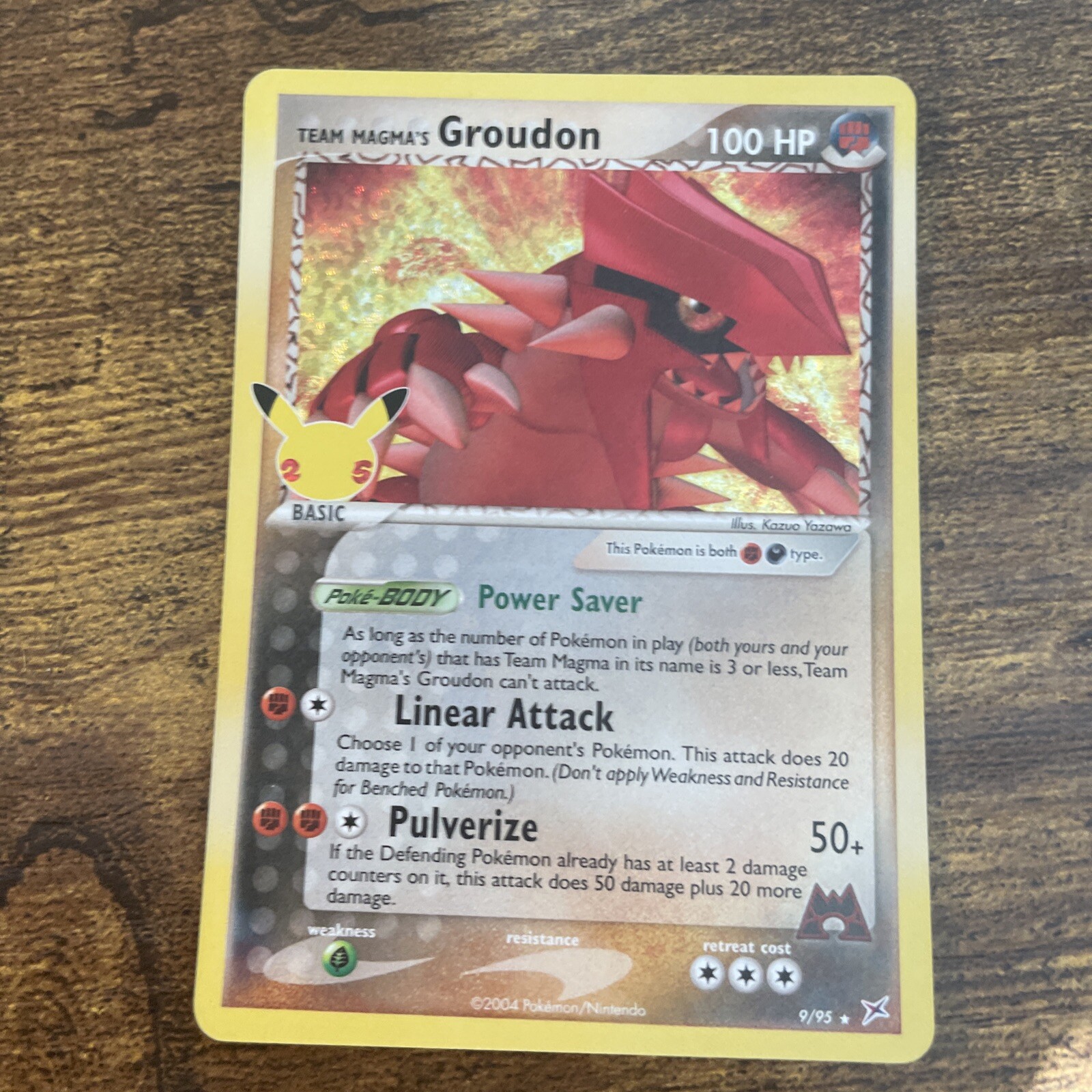 Team Magma's Groudon 9/95 Classic Collection Celebrations Pokemon TCG NM 1X