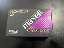 Maxell Special Event HGX-GOLD 20 VHS-C TC20 HGX G 