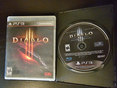 Diablo III 3 & Reaper of Souls Lot Ultimate Evil Edition Sony PlayStation 3 PS3