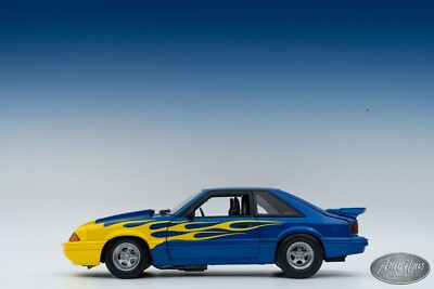 1/18 GMP 1987 Ford Mustang LX Fox Body Street Heat Blue 🤝ALSO
