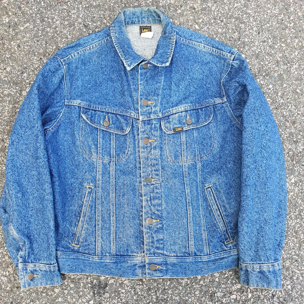 Vintage Lee Riders Denim Trucker Jean Jacket Size 42 R 80s 90s