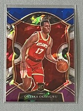 2020-21 Select Concourse Blue Red Purple Cracked Ice Onyeka Okongwu Rookie #66
