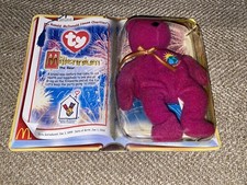 McDonalds TY Millennium the Bear Beanie Baby RARE Retired Jan 1, 1999 DOB