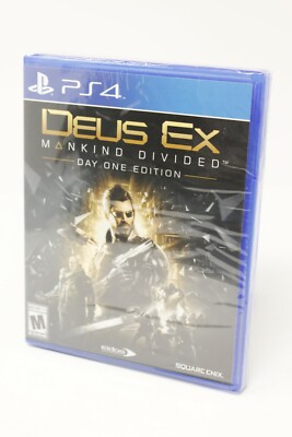 Deus Ex Mankind Divided Day One Edition - PS4 Scifi FPS - New Sealed - LD