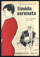 SPARTITO MUSICALE - "TIMIDA SERENATA" - 1958 FESTIVAL SI SANREMO