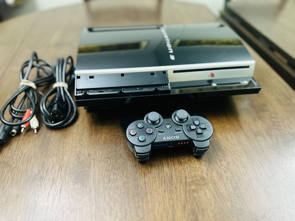 Sony Playstation 3 80GB Phat Fat PS3 CECHL01 Bundle w Sony Playstation 3 80GB Phat Fat PS3 CECHL01 Bundle w