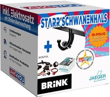Anhängerkupplung Brink für Opel Zafira C Tourer P12 12-19 starr 13pol E-Satz AHK