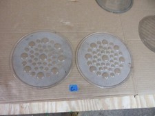 Pair Antique Queen Headlamp Headlight Lens  C