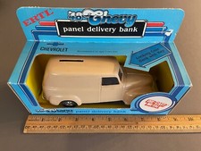 VINTAGE BLANK TAN DIECAST ERTL 1948 CHEVY PANEL DELIVERY BANK 1/25 SCALE NIB