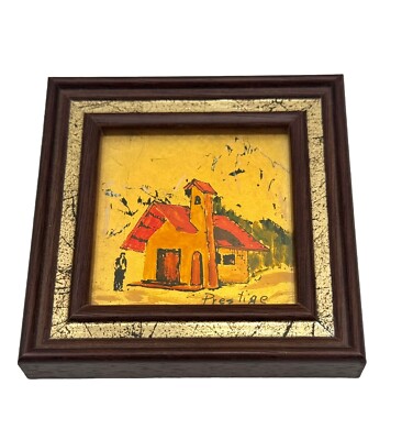 Creazioni Artistiche Olri Italy Miniature Framed Art Vintage 22KT Gold Foil