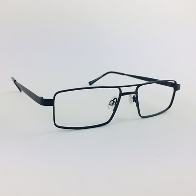 SPECSAVERS Brille MATT SCHWARZ RECHTECKIG Brillengestell MOD: ALUN 25239669