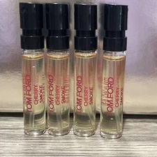 Lot X4 Tom Ford CHERRY SMOKE EDP Sample Spray Vial 2 ml / 0.07 fl oz New