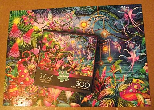 COMPLETE Buffalo Games Puzzle Fairy Forest Large Pieces Vivid Collection 300 PC - Picture 1 of 4