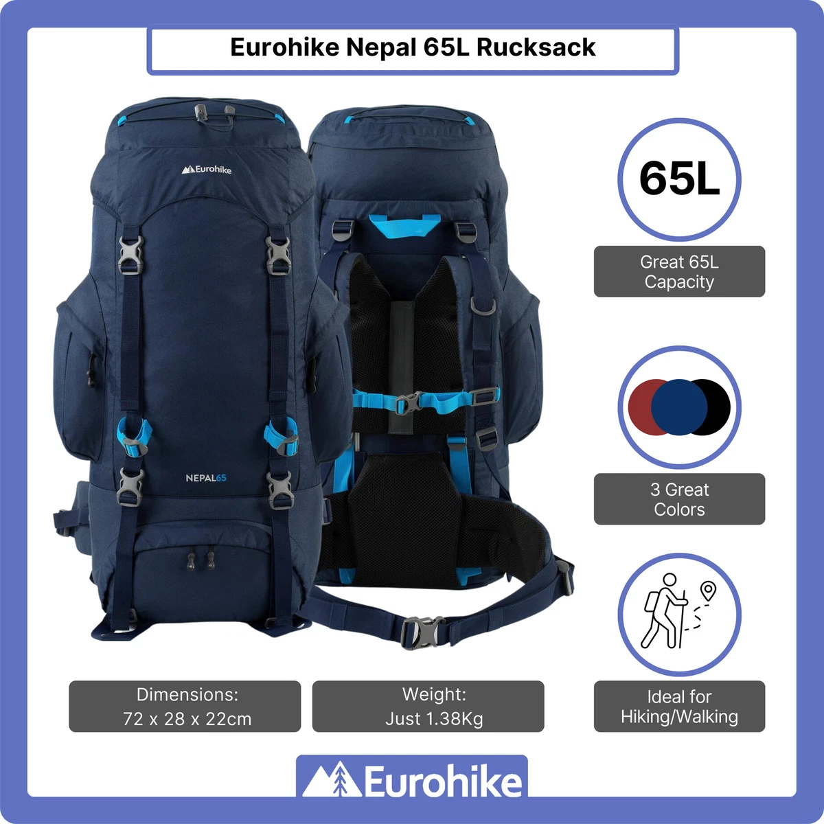 65 litre sales rucksack