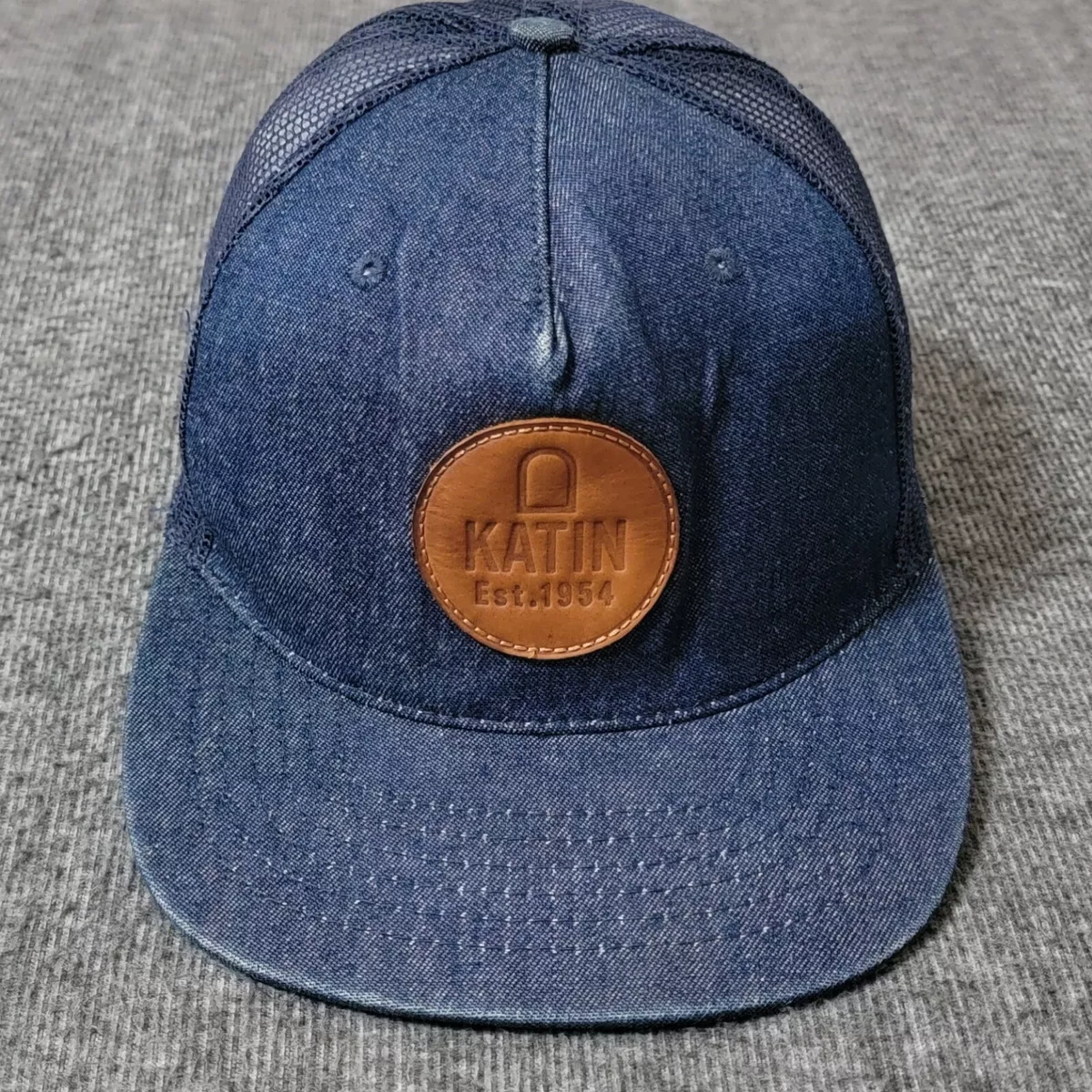 Katin Hat Adult Mens One Size Blue Snapback Trucker Cap Mesh Back