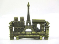 Paris Magnet Metall Eiffelturm Notre Dame Arc de Triomphe Souvenir France (A13)