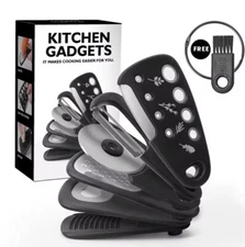 6-Pack Kitchen Gadget Set – Peeler, Grater, Bottle Opener Tool Kit Compact