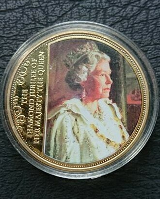 Geocoin Jubilé De Diamant Reine Elizabeth II 2012 - 60 Ans De Règne - NEUVE Non Activée