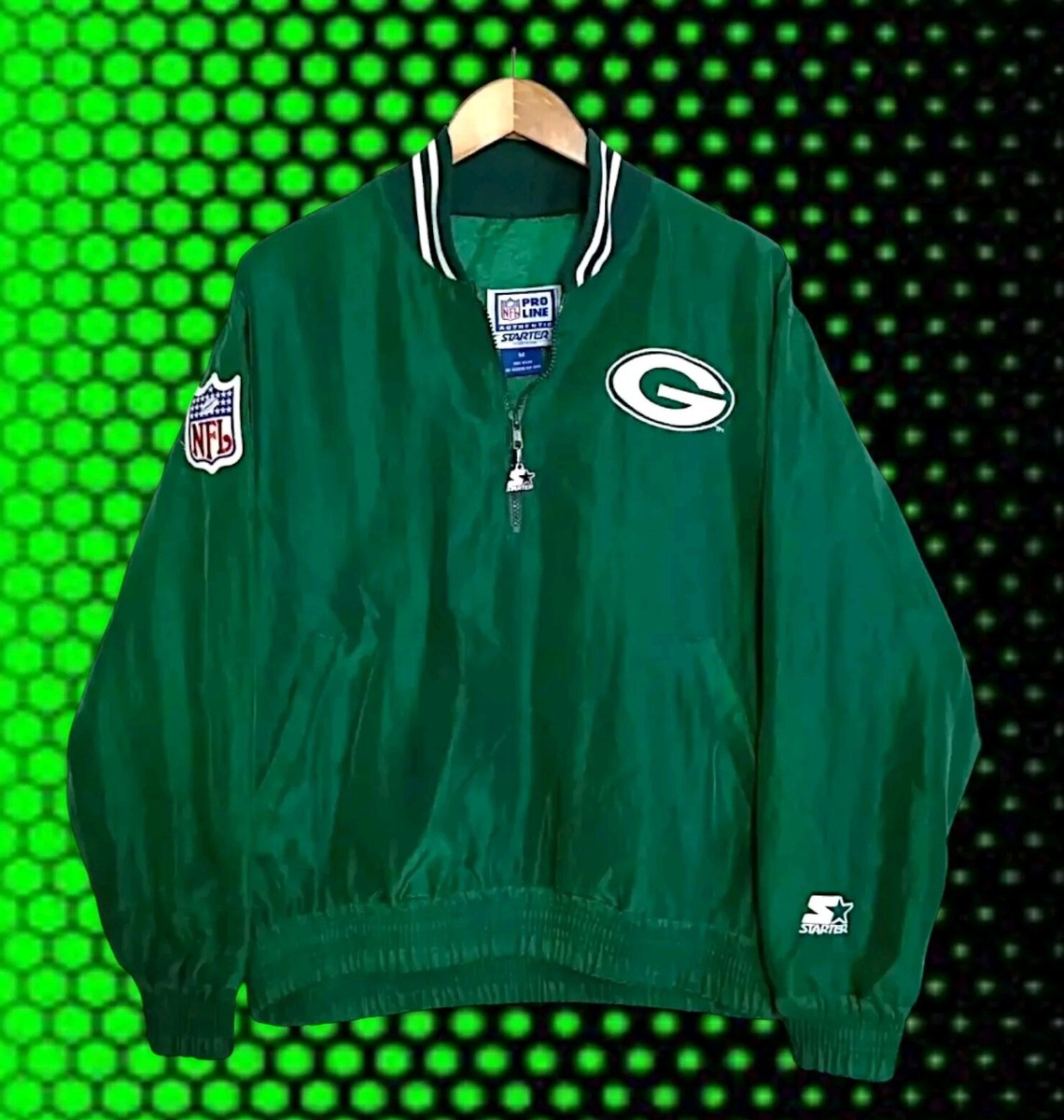 Starter NFL Pro Line ジャケット XL packers Vintage Starter Jacket Green Bay Packers Men's Large Pro